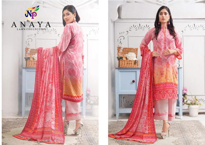 Anaya By np Print Lawn Cotton Pakistani Dress Material Wholesale Shop In Surat